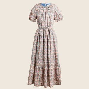 NWT J. Crew Side cutout organic cotton dress in Liberty Giorgia Duke fabric Sz 2